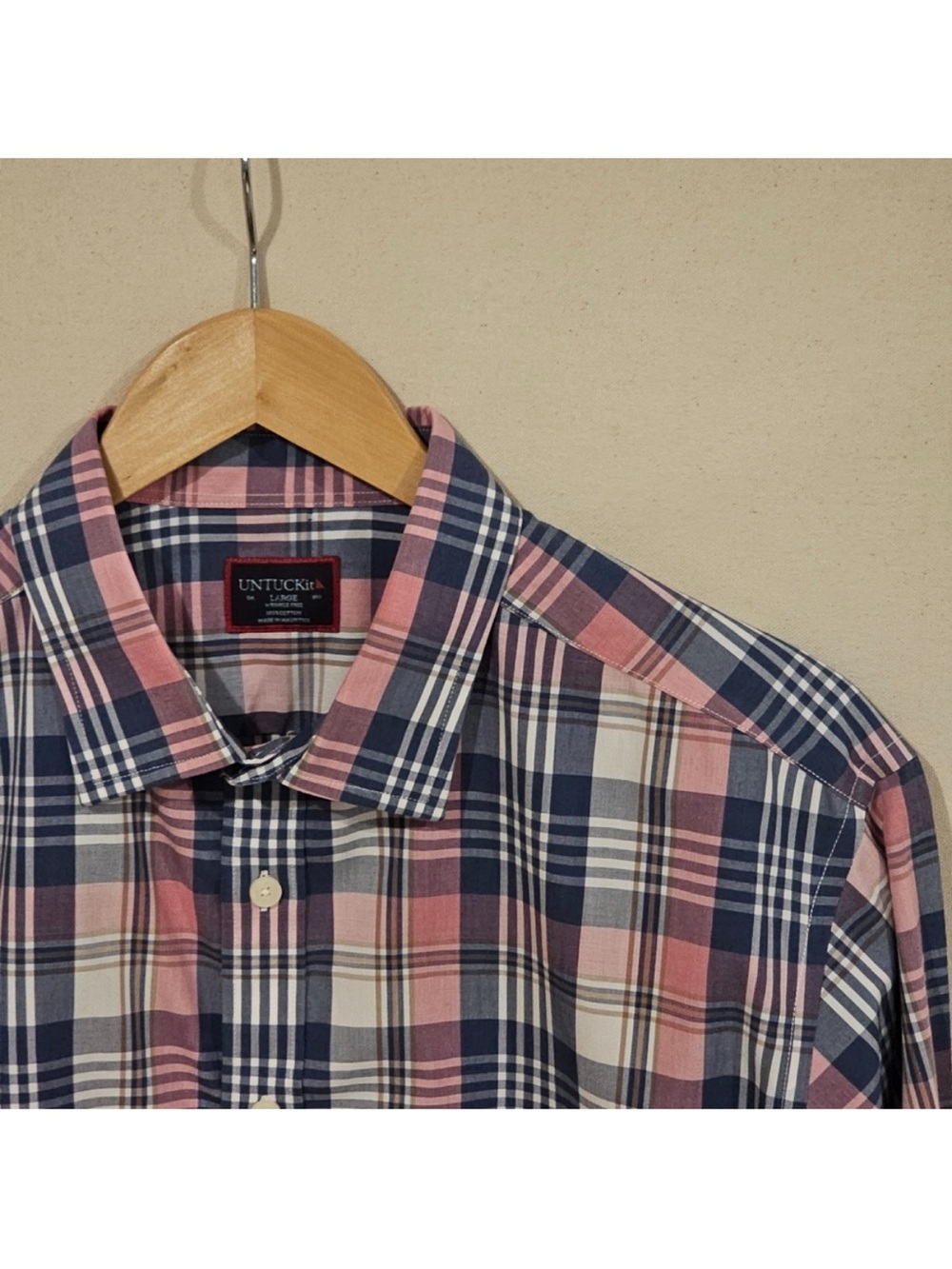 UNTUCKit Wrinkle Free Button Down L